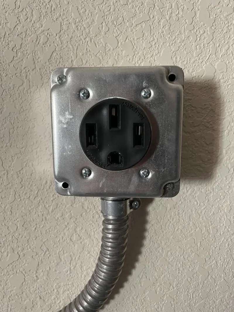 NEMA 14-50 outlet installed for Smart Home Electrical in Berwyn